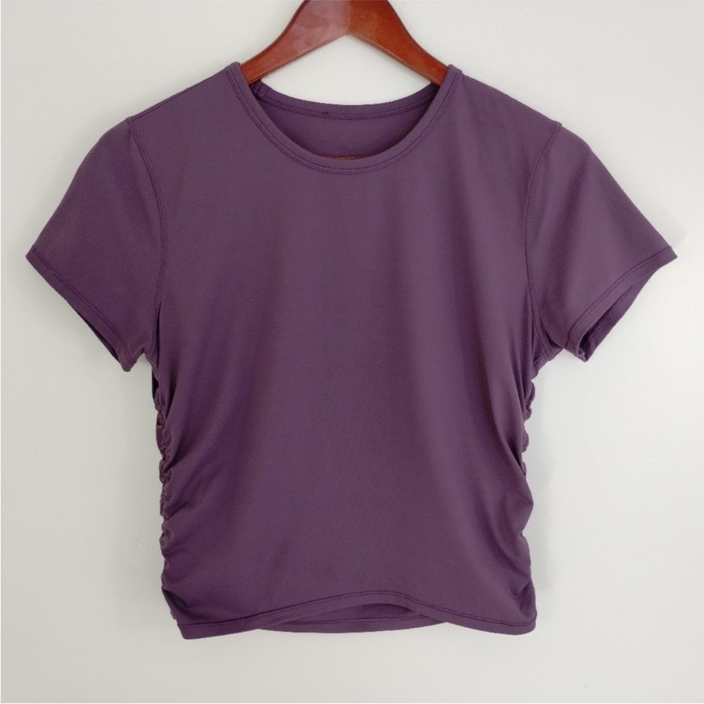 lululemon athletica Short Sleeve Crew Top in Grape thistle